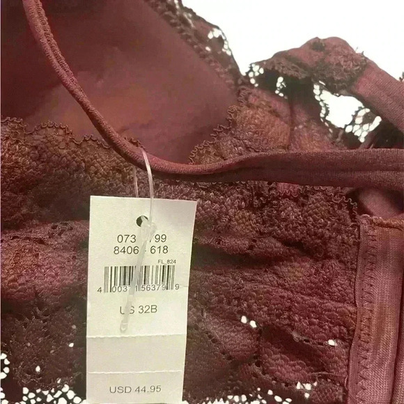 Aerie Real Happy Wireless Lace Bra 32B NWT Adjustable Racerback - Picture 5 of 5